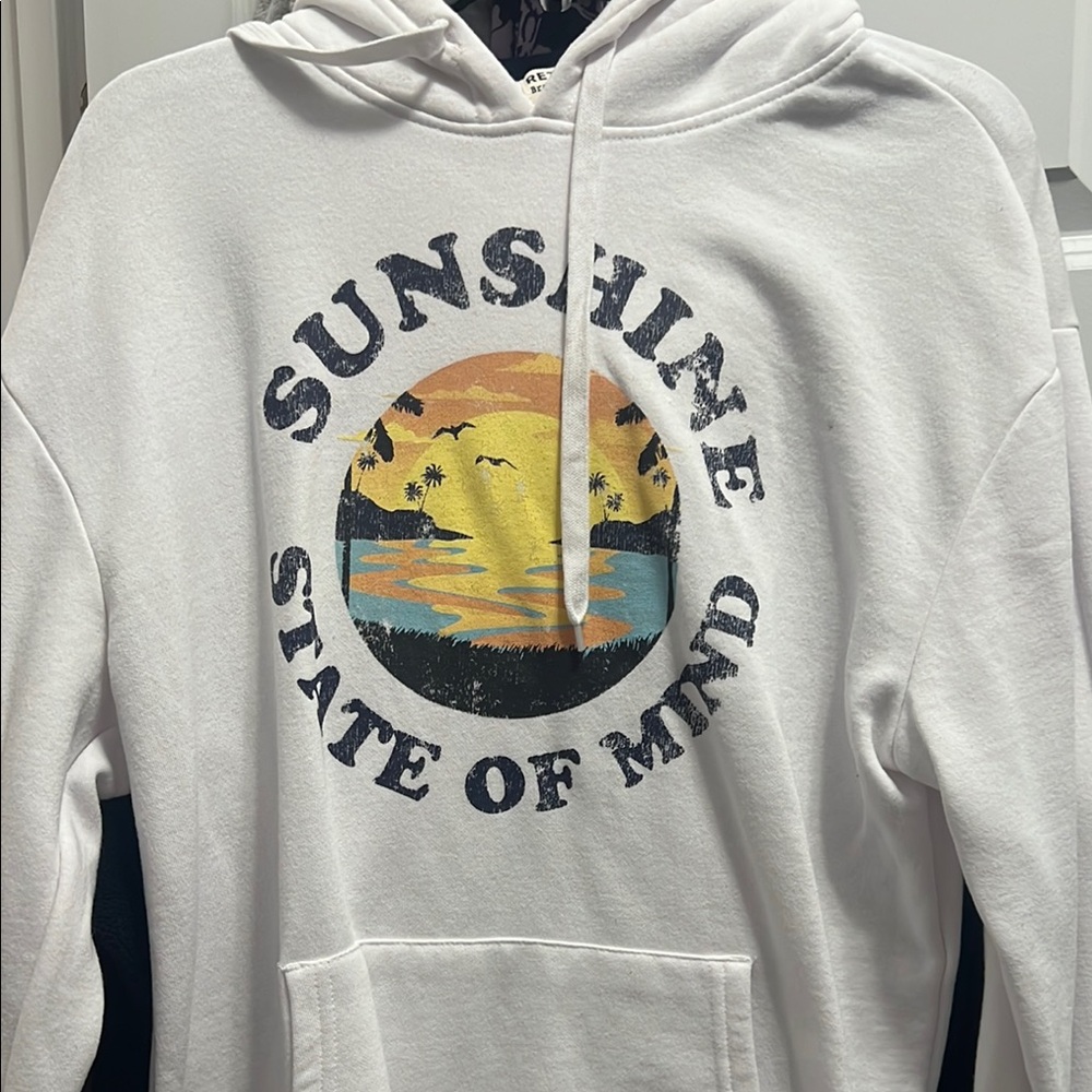 Retrofit White Hoodie